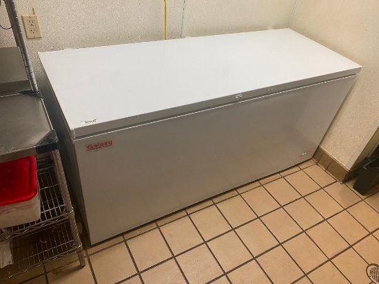 Galaxy Chest Freezer, 72in x 23in x 28in - Works Great, WHITE