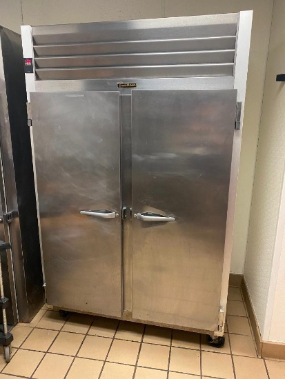 Traulsen Model: G22010 2-Door Commercial Stainless Steel Freezer, Mobile Casters