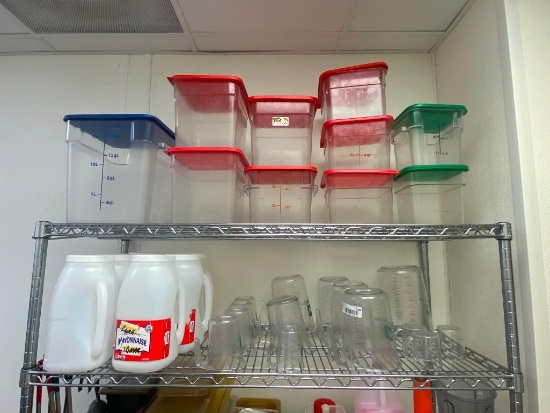 Large Selection of Food Containers & Liquid Measuring Cups, 4qt - 18qt, 1 Cup - 8 Cup & Extra