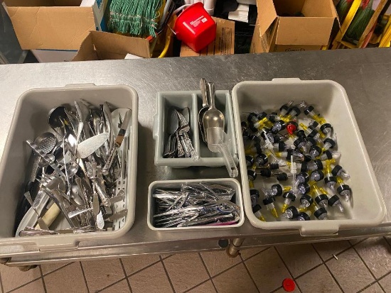 Assortment of Bottle Pourers, Lobster Crackers, Scoops, Utensils