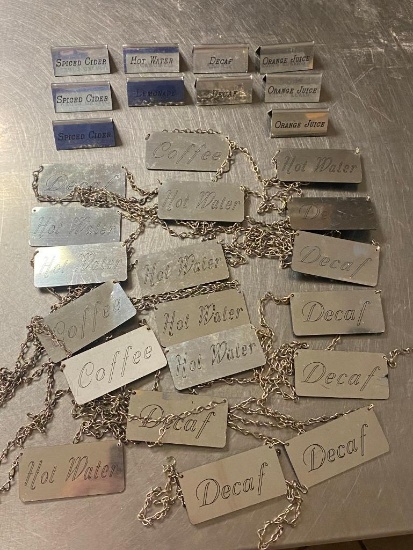 Group of Drink Tags and Labels