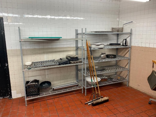 Lot of 2 HD Dunnage Storage Shelving Units, AVCO / Don-Gard 60in c 18in x 72in