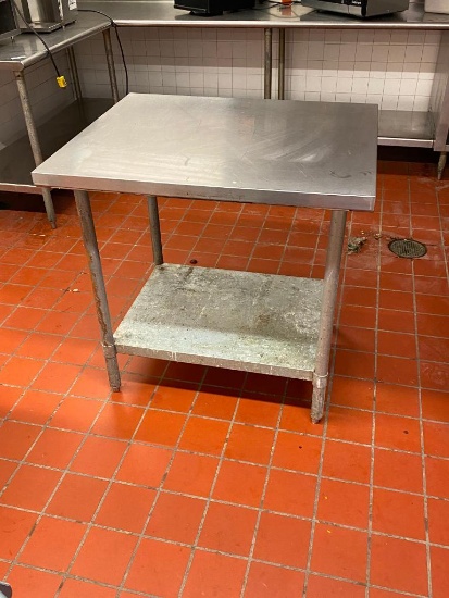 Stainless Steel Prep Table w/ Lower Shelf, 36in x 30in x 36in H