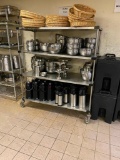 METRO Mobile Dunnage Storage Shelf Rack, 4 Stainless Shelves, 60in x 68in H x 24in