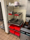 Lot of 2, Metro SS Dunnage Shelving Unit / Equipment Stands / Prep Tables