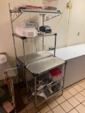 Unique Metro / APW Wyott Refrigerated Reach In Prep Table, Dunnage Shelf Combo Model: CTCW-43