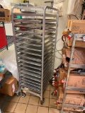 Mobile Sheet Pan Rack w/ 20 Full Size Sheet Pans