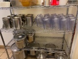 22, 60oz Pitchers, (22) Plastic 60oz Water Pitchers, (8) 60oz Stainless Steel Drink Pitchers