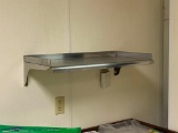 NSF Stainless Steel Wall Mount Shelf, 30in x 15in