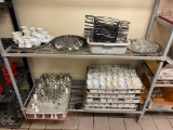 Large Assortment of Porcelain Condiment Holders, 2 Sizes of Salt/Pepper Shakers, Wrought Iron Racks,
