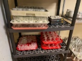 Large Assortment of Glass Candle Holders, 2 Boxes of Tea Candles, Different Styles of Holders