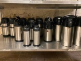 15 Airpots by Curtis or ZOJIRUSHI 2 & 3 Liter, 2 Small Servers