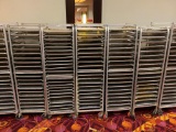 5 - Mobile Sheet Pan Racks w/ 100 Full Size Sheet Pans