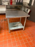 Patriot Stainless Steel Prep Table w/ Lower Shelf, 36in x 30in x 36in H