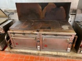 Two Wolf Gas Oven / Range, Matched Pair, ea has 36in x 27in Flat Top Cook Surface & 3 Shelf Ovens,