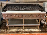 Southbend 10-Burner Gas Charbroiler w/ 60in x 22in Cook Surface, Lower Storage