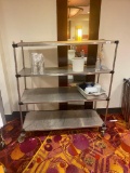2 Mobile Dunnage Shelving & 3 Standard Aluminum Dunnage Racks