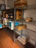 Lot of 7, HD Stainless Steel Dunnage Shelving Racks, 72in x 60in x 24in ea