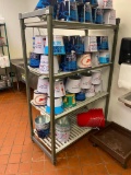 HD Plastic Adjustable Dunnage Shelving Unit, 72in x 48in x 24in