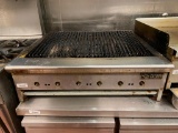 Saturn Countertop 6 Burner Charbroiler Steak Grill, 32in x 22in Cook Surface