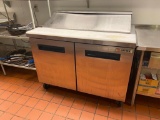Saturn Model SUSS-48-12 2-Door Refrigerated Sandwich Salad Prep Table