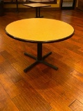 Restaurant Table, Plymold, 48in Round, Single Pedestal, Laminate Top