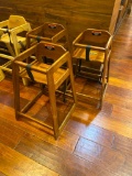 Lot of 3 Wooden Childs High Chairs