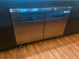Saturn USC-48 2-Door Worktop Refrigerator, 48in on Mobile Casters