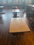 3 Tables, 48in x 30in x 29.5in H, WGI, Wood Goods Ind. Single Pedestal, Laminate Top