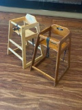 Lot of 2 Wooden High Chairs, One Price for Both