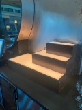 3-Tier Lighted Bottle Riser Stand, 40in x 20in x 18in, 110v