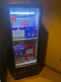Imbera Model VR12 Glass Door Merchandiser Refrigerator on Rolling Casters