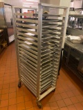 Cres Cor No. 2071820 Mobile Aluminum Sheet Pan Rack w/ 20 Full Size Sheet Pans