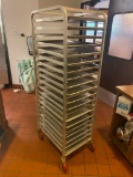 Win-Holt Aluminum Sheet Pan Rack w/ 20 Full Size Sheet Pans, Mobile