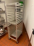 New-Age Aluminum Sheet Pan Rack w/ 20 Full Size Sheet Pans, Mobile