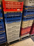 8 Dishwasher / Dish Caddy Racks w/ Mobile Dolly