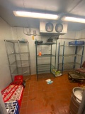 3 Dunnage Storage Shelving Units, all 72in, 36in W, 46in W, 24in D, 18in D, One 28in x 28in