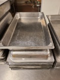 Lot of 10 Full Size Stainless Steel Steam Pans