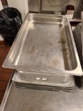 Lot of 10 Full Size Stainless Steel Steam Pans
