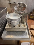 Commercial Baking Supplies, Screen Sifting Pans, Cake Pans, More