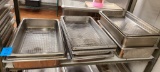 Full Size Stainless Steel Steam Pans w/ Some False Bottoms