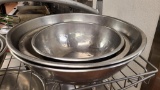 4 NSF Stainless Nesting Mixing Bowls
