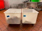 Lot of 2 Mobile Storage Totes
