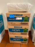 3 Sealed Cases Monogram Food Trays