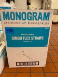 Full Case, Monogram Jumbo Flex Straws, Paper Wrapped, 7-3/4in No. 661059