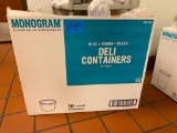 Partial Case; Monogram 16oz Round Clear Deli Containers