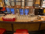 2 Racks of Bar Glasses, Pint Beer Glasses, Lowball Cocktail Glasses, Bar Supplies