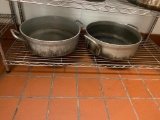 2 Large Commercial Pots, 16in x 5in