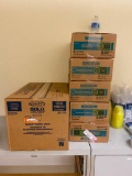 New Cases of Clear Plastic Cups and Napkins, 5 Cases of Napkins, 1 Case of 1000 9oz Clear Cups