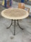 Patio Table w/ Metal Base, Composite Top, 36in Round, Durable Table